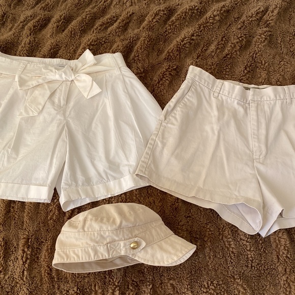 Bundle of shorts J. Crew & AnnTaylor Loft shorts & hat - Picture 2 of 16